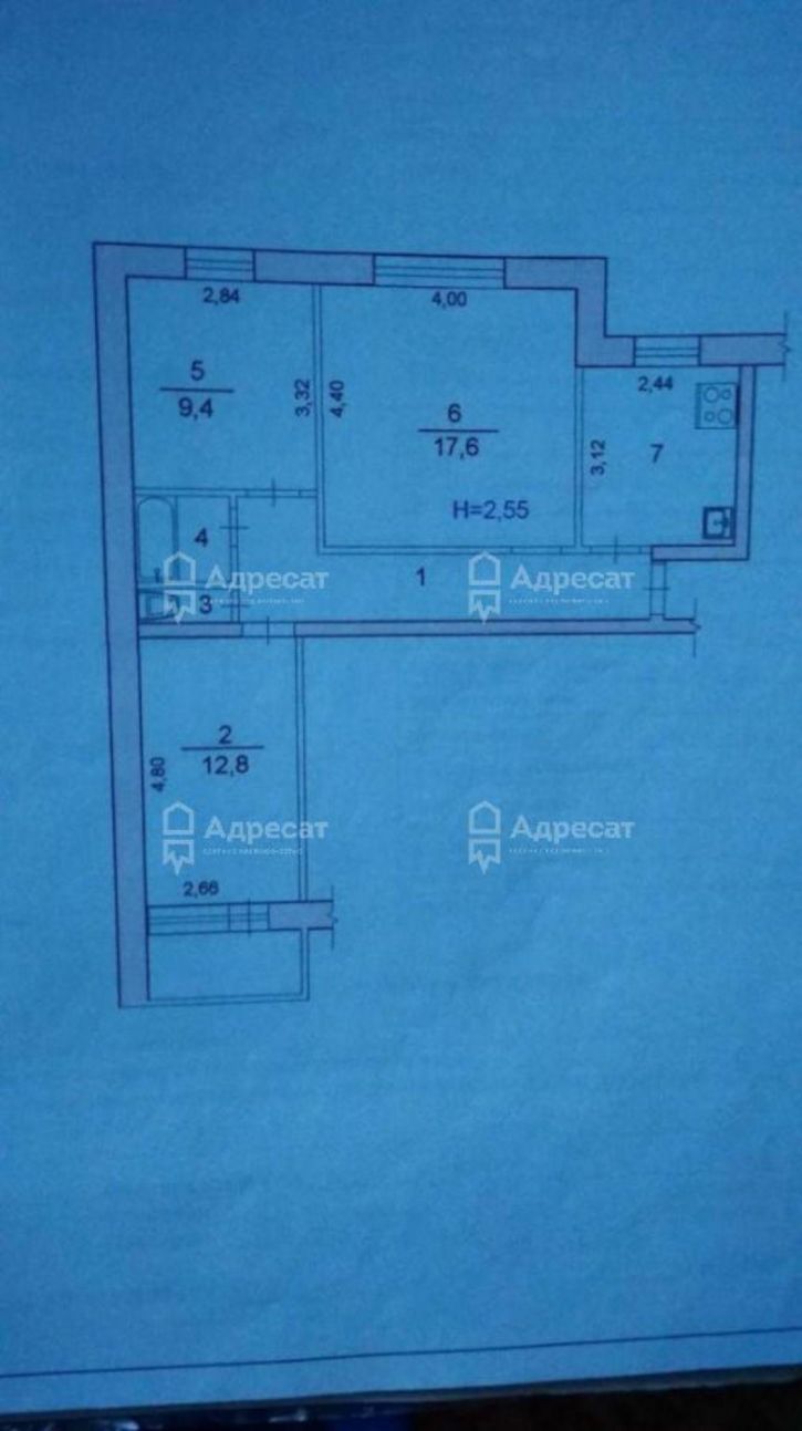 3-комн квартира ул. Чигиринская,  д.2