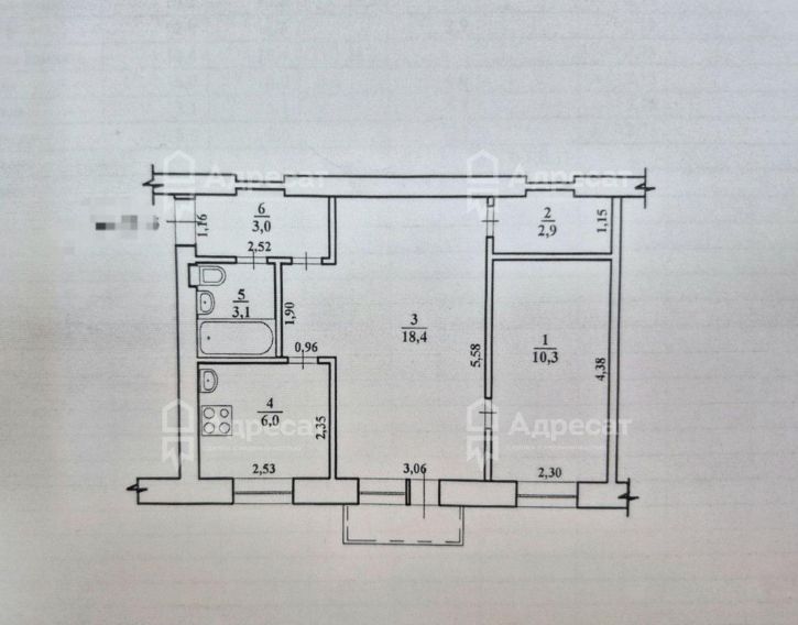 2-комн квартира ул. генерала Шумилова,  д.31
