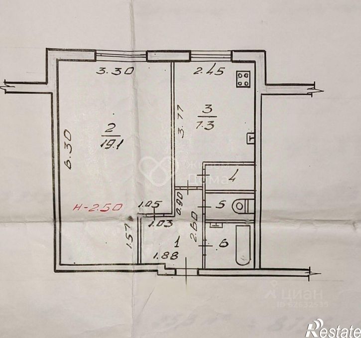 1-комн квартира улица 51-й Гвардейской, 61,  д. 61