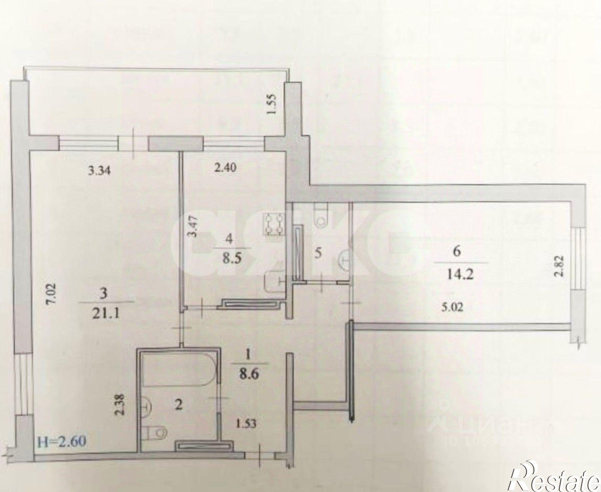 Купить квартиру за 5 000 000 рублей на Владимирская улица, 64