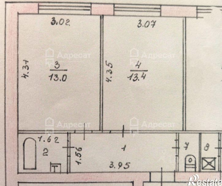 2-комн квартира ул Рионская, 9,  д. 9