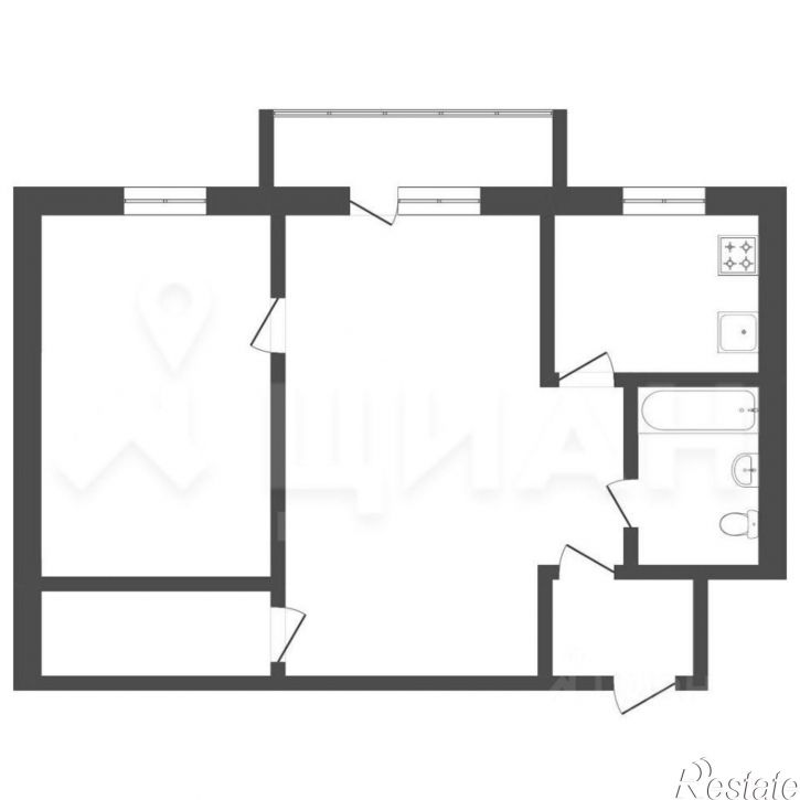 2-комн квартира Краснополянская улица, 6,  д. 6