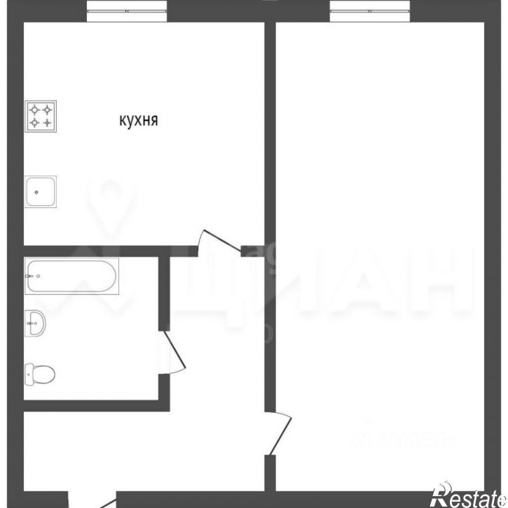 1-комн квартира улица Баумана, 8,  д. 8