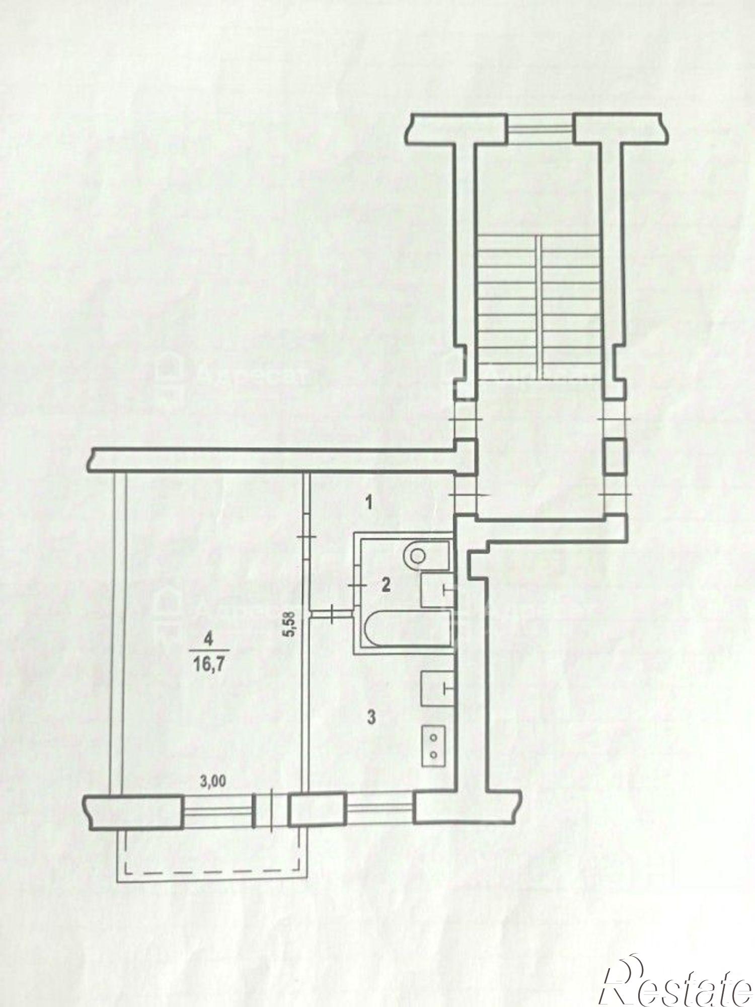 Купить квартиру за 1 850 000 рублей на Зерноградская улица, 2