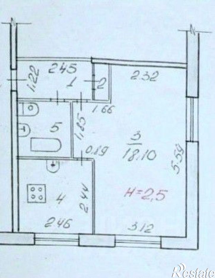 1-комн квартира Краснополянская улица, 32,  д. 32