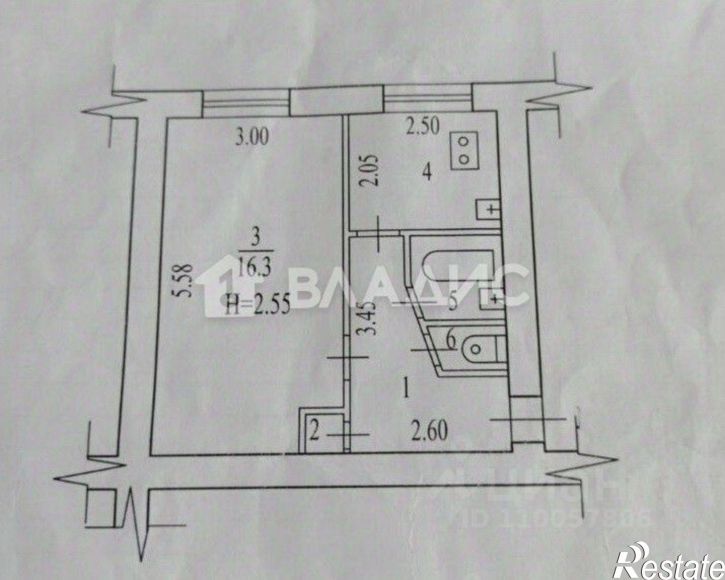 1-комн квартира улица Дегтярёва, 4,  д. 4