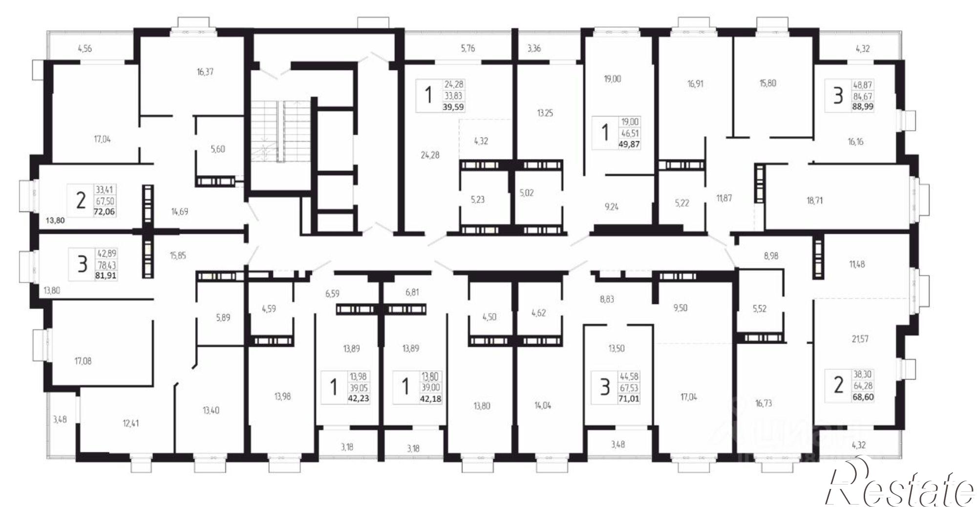 Купить квартиру за 7 899 000 рублей на б-р 30-летия Победы, 30