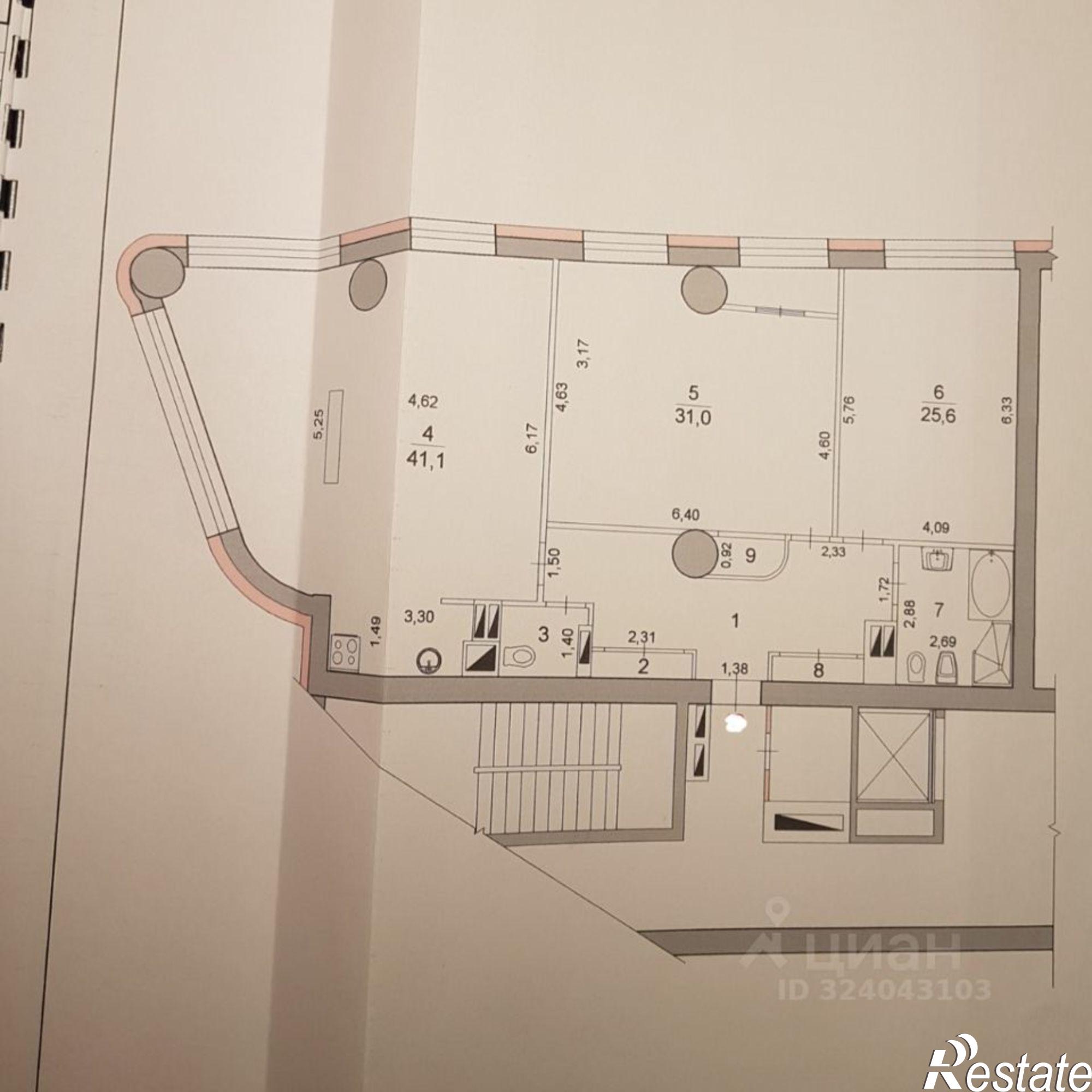 Купить квартиру за 33 000 000 рублей на улица Калинина, 2А литА