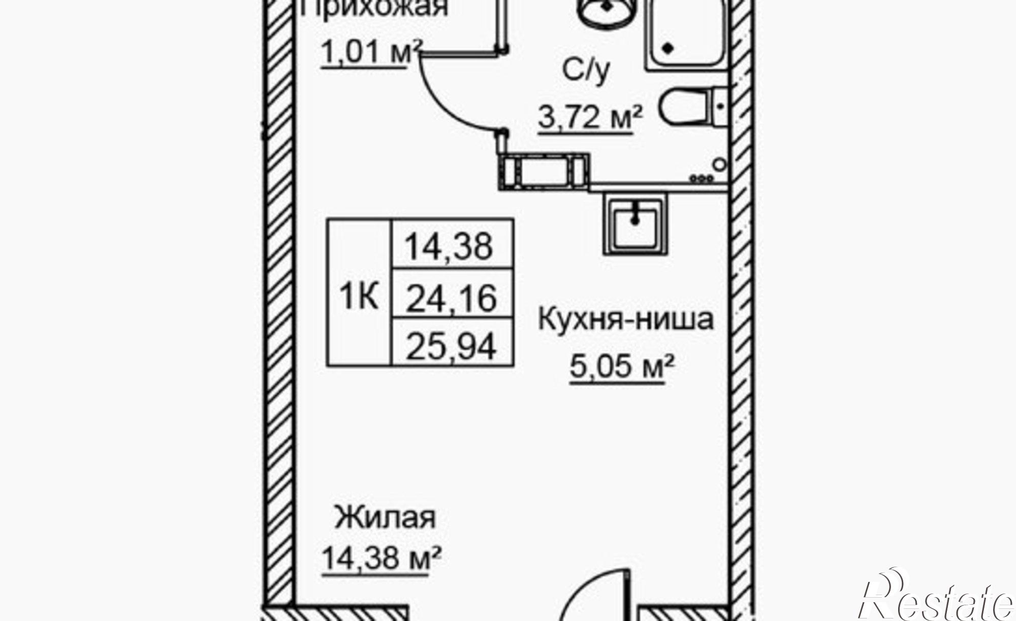 Купить квартиру за 3 112 800 рублей на улица Голубева, 1