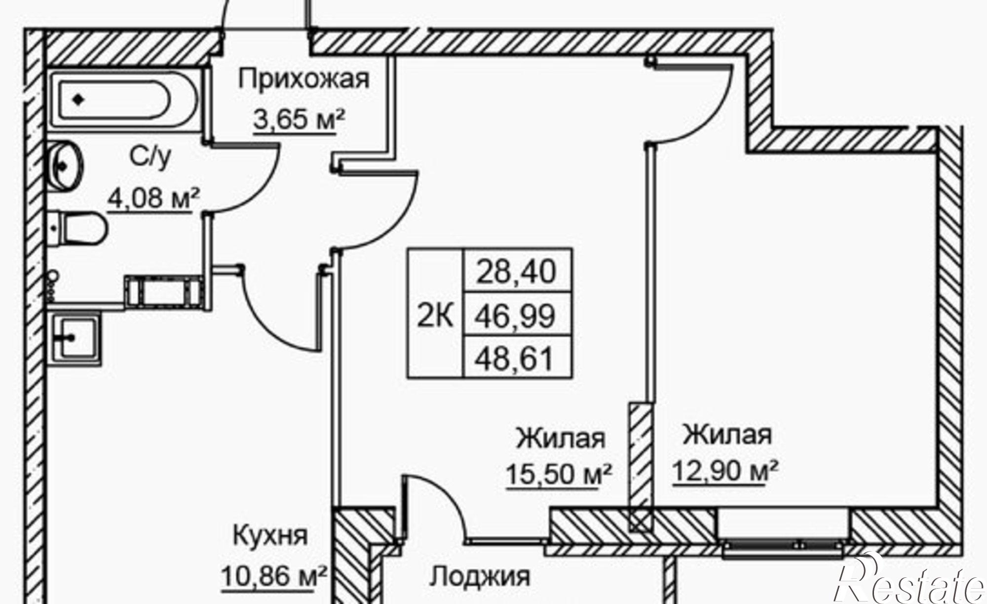 Купить квартиру за 5 104 050 рублей на улица Голубева, 1