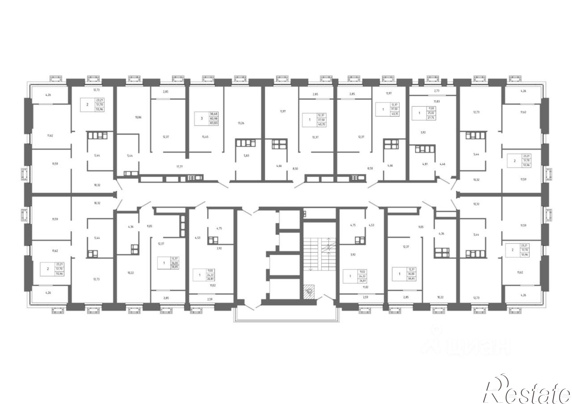 Купить квартиру за 6 445 800 рублей на район Семь Ветров, улица 8-й Воздушной Армии