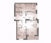 3-комн, 87 кв м, этаж 6/21 ул им. Полоненко, 12