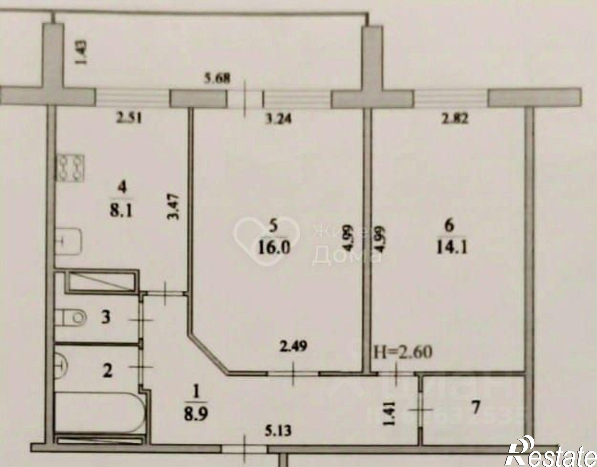 Купить квартиру за 4 600 000 рублей на ул им. академика Комарова, 55