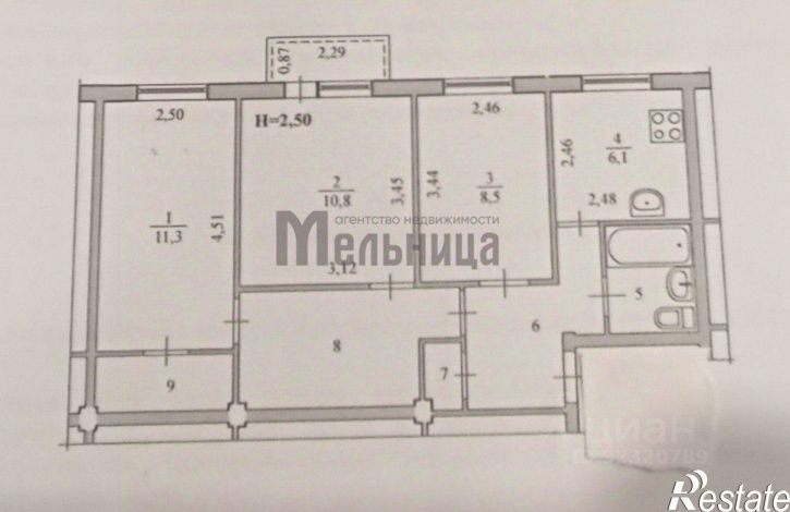 3-комн квартира ул им. генерала Штеменко, 10,  д. 10