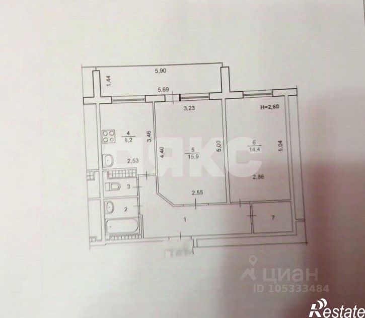 2-комн квартира ул Таращанцев, 68,  д. 68