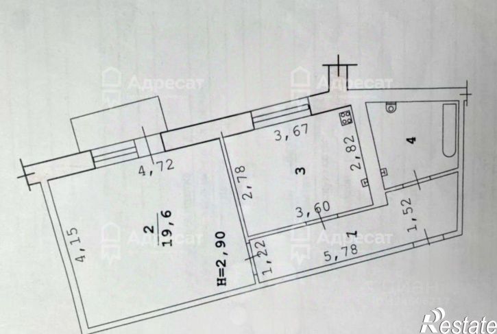 1-комн квартира проспект Ленина, 22,  д. 22