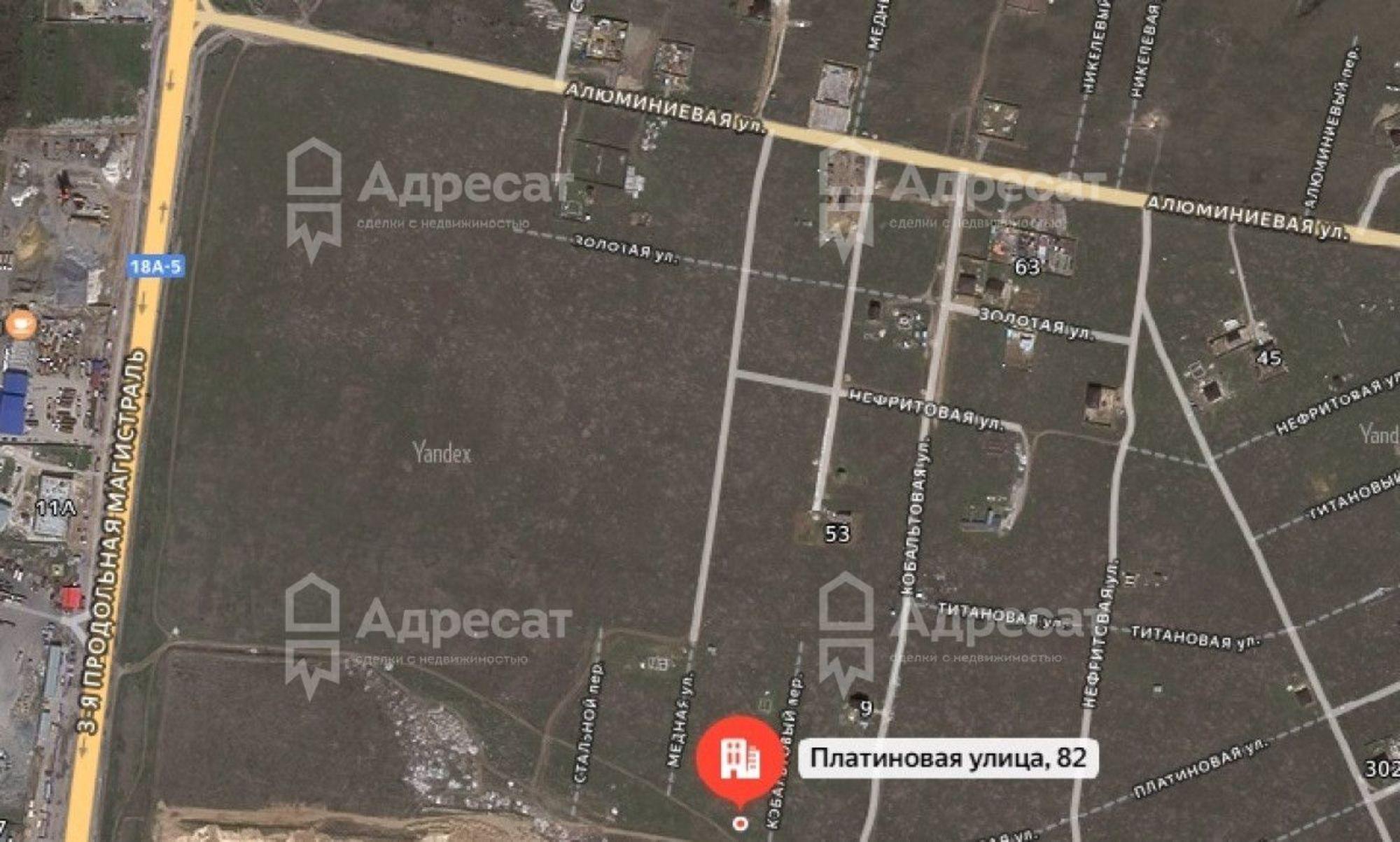 Купить землю, земельный участок за 400 000 рублей на ул. Платиновая