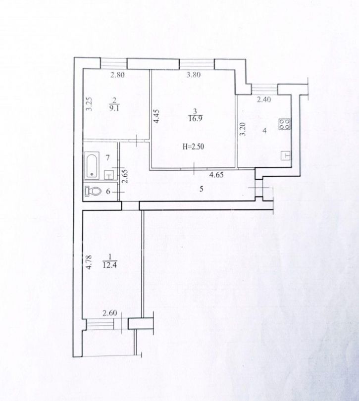 3-комн квартира ул. Героев Тулы,  д.13