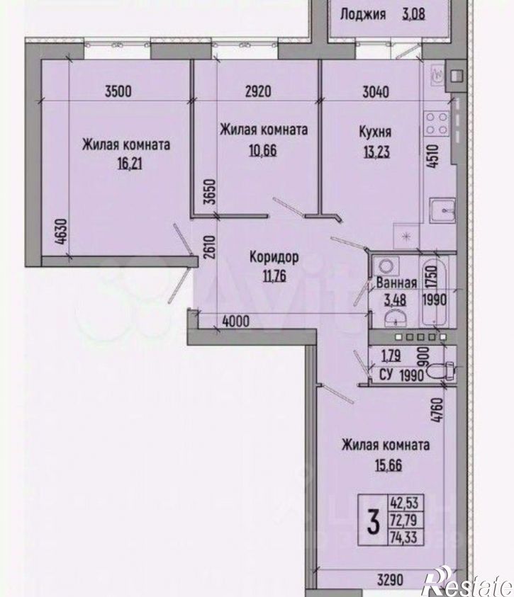 3-комн квартира ул им. гвардии красноармейца Химина, 18б,  д. 18б