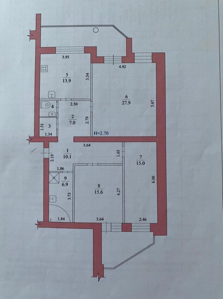 3-комн квартира 8-й Воздушной Армии ул., д.9а