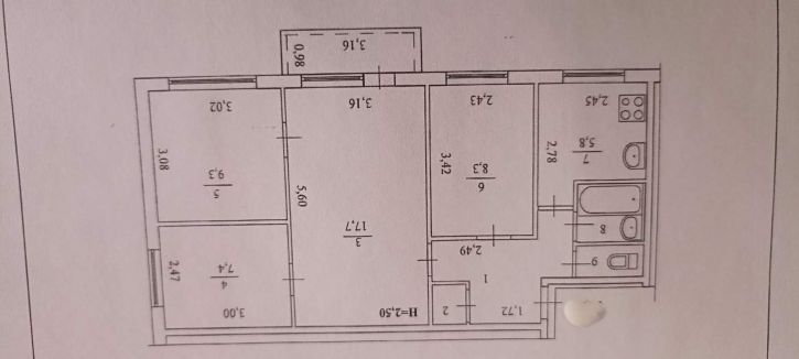 4-комн квартира им. генерала Штеменко ул., д.39