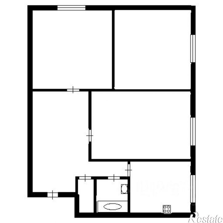 3-комн квартира ул Фруктовая, 24,  д. 24