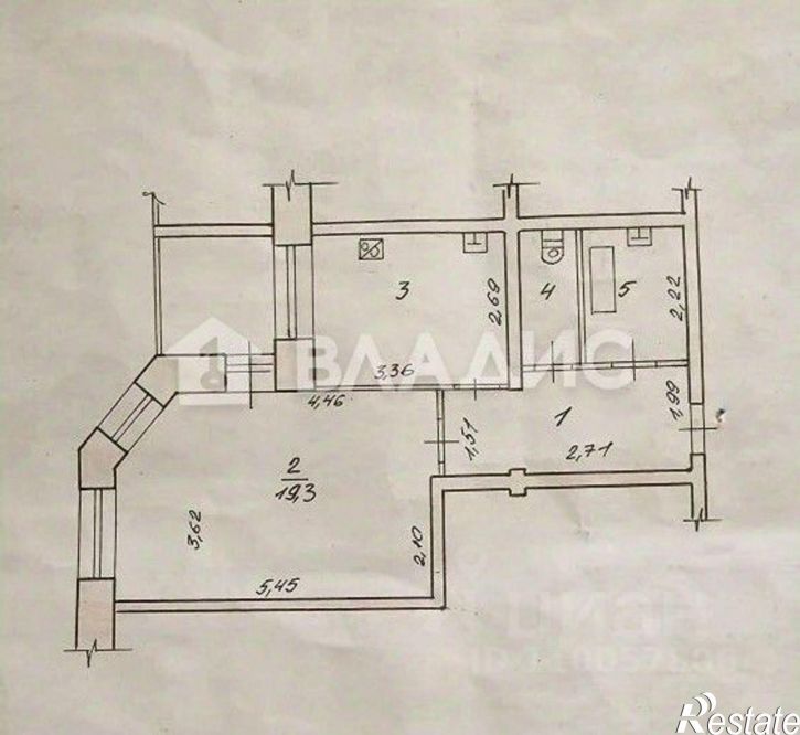 1-комн квартира ул им. Льва Толстого, 5,  д. 5