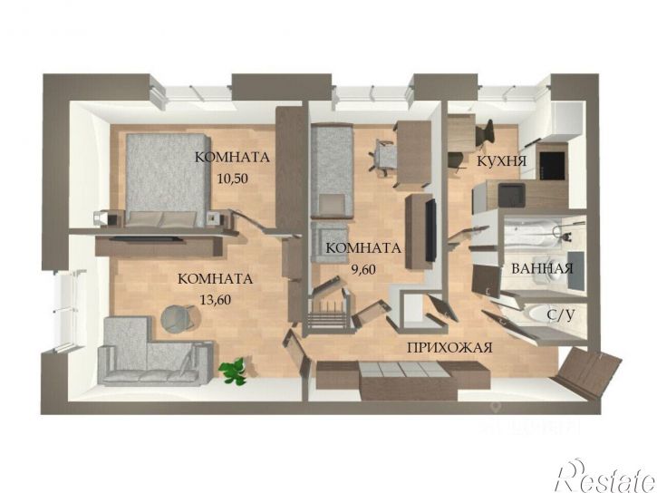3-комн квартира ул Гродненская, 10,  д. 10