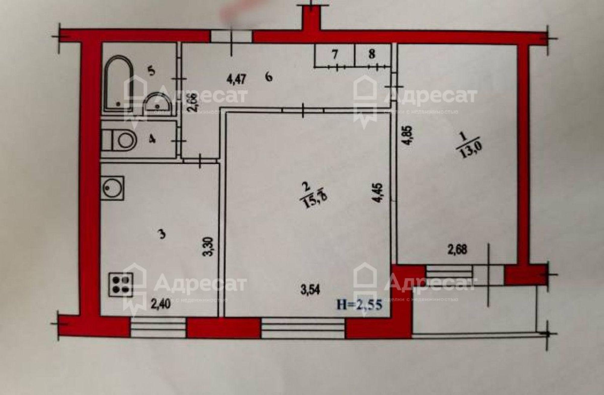 Купить квартиру за 5 650 000 рублей на ул. Хиросимы,  д.1