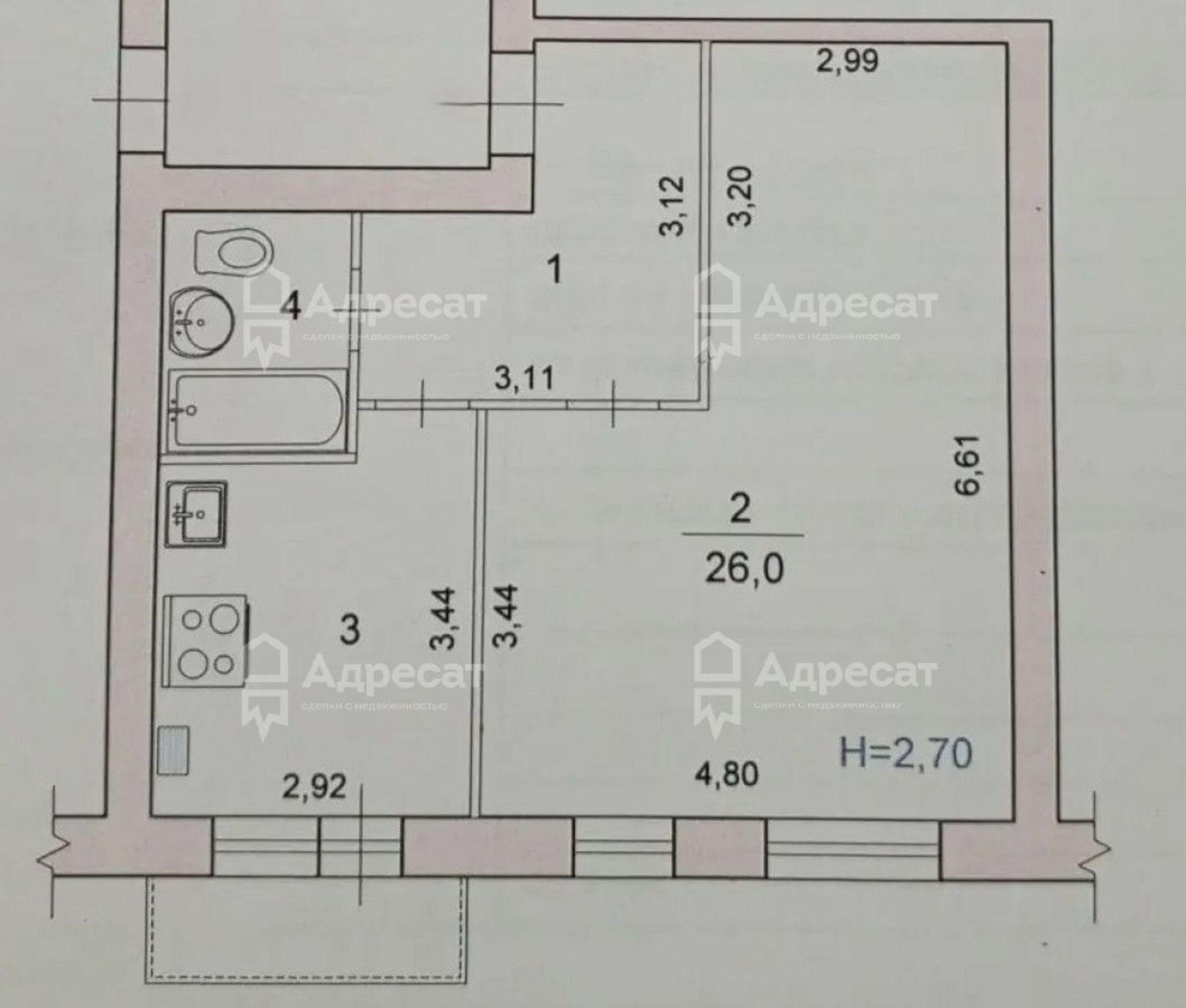 Купить квартиру за 4 850 000 рублей на ул. Грибанова,  д.2