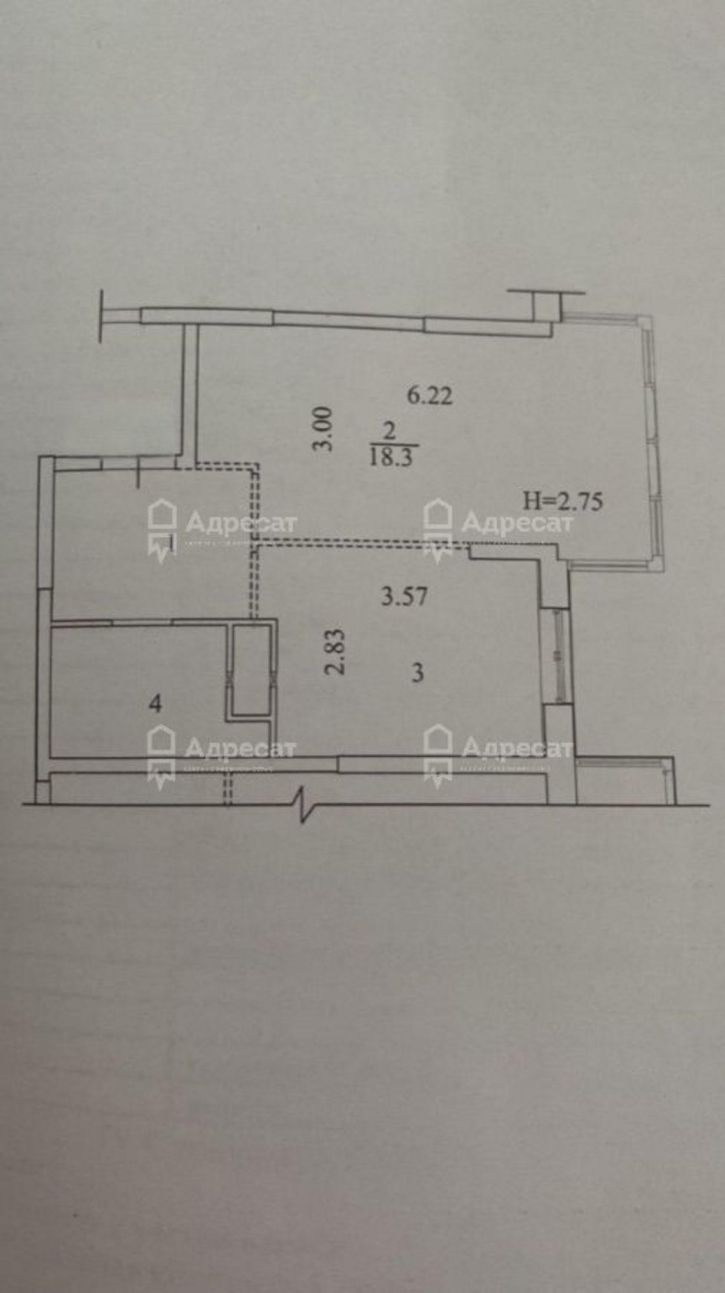 1-комн квартира ул. Степанищева,  д.2а