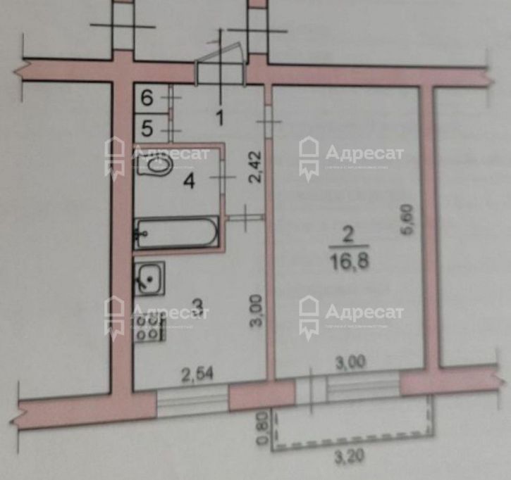 1-комн квартира ул. Панфиловская,  д.4