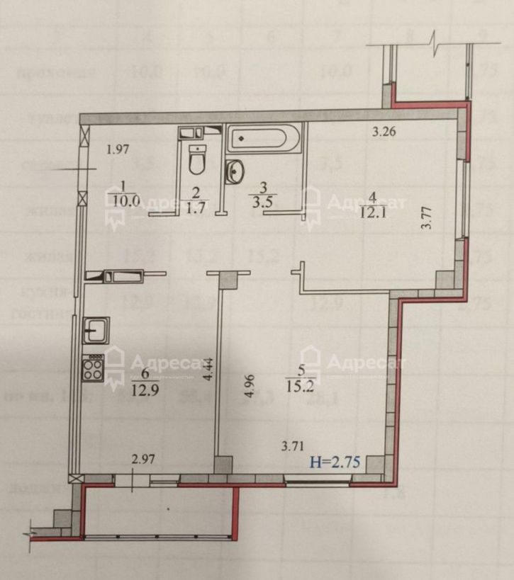 2-комн квартира ул. Тимирязева,  д.19а