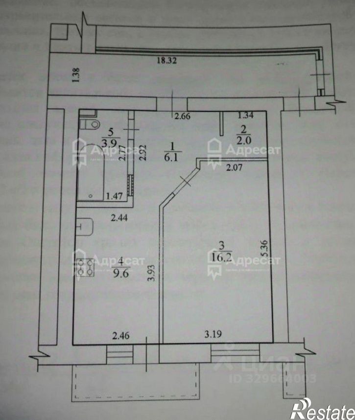 1-комн квартира улица Балакирева, 2,  д. 2