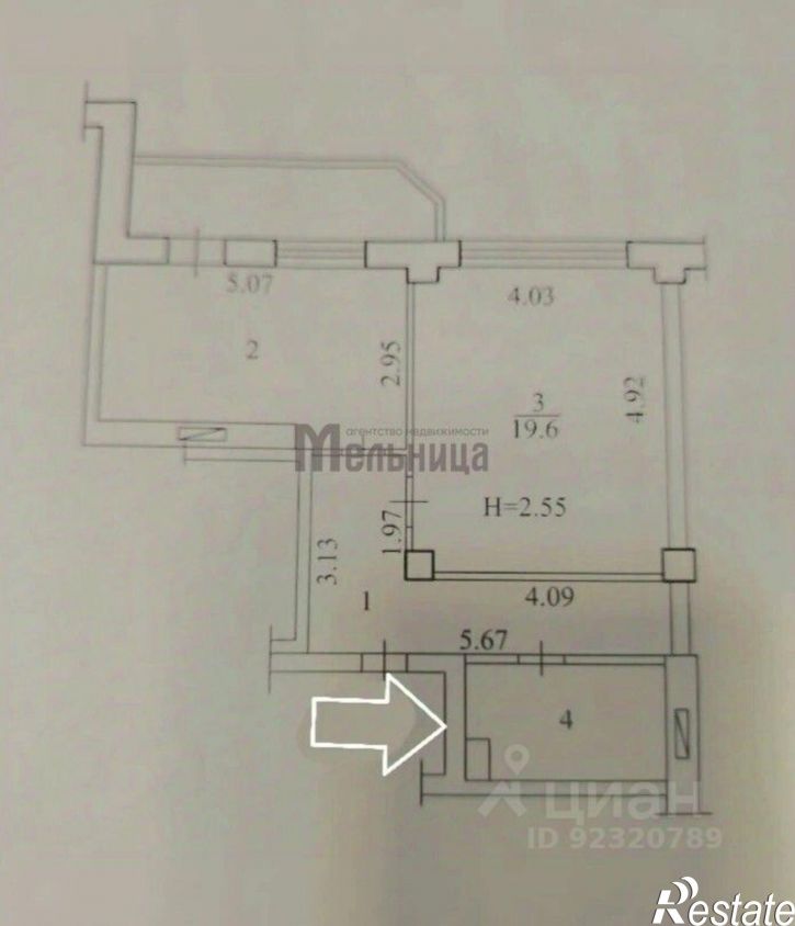 1-комн квартира ул им. Николая Отрады, 24а,  д. 24а