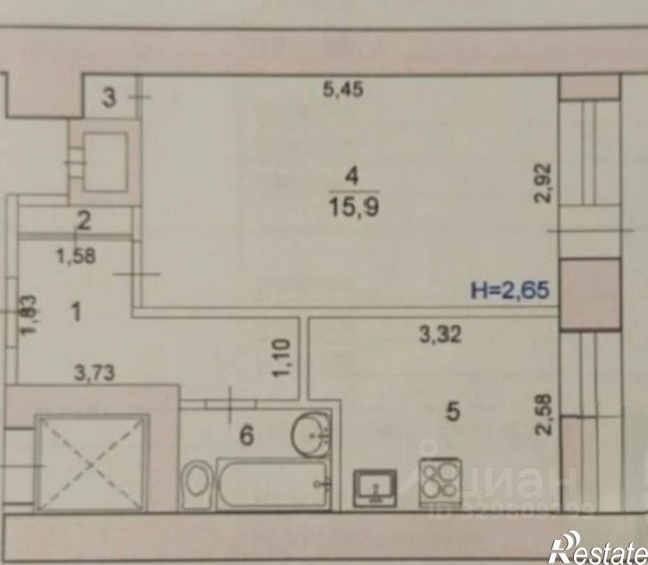1-комн квартира Краснослободская улица, 17,  д. 17
