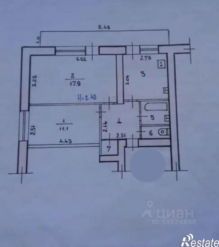 2-комн квартира ул им. Пархоменко, 17,  д. 17