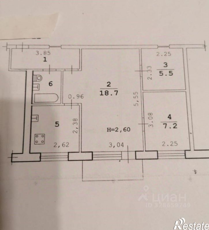 2-комн квартира ул Семигорская, 1,  д. 1