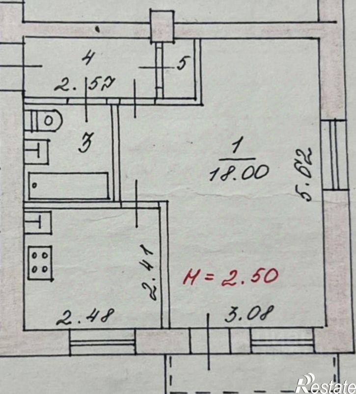 1-комн квартира Даугавская улица, 13,  д. 13