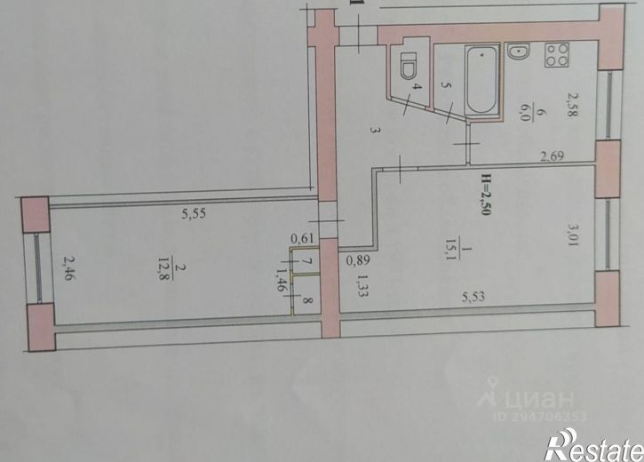 2-комн квартира ул им. генерала Штеменко, 9,  д. 9