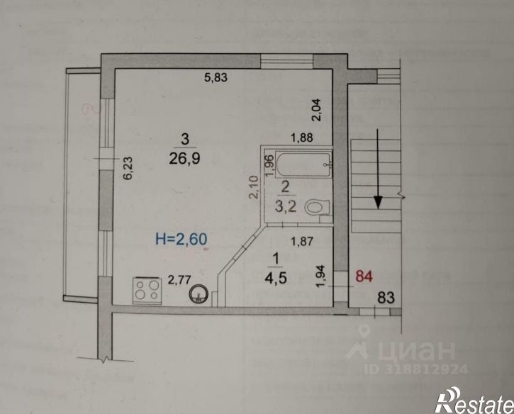 1-комн квартира Кузнецкая улица, 18,  д. 18
