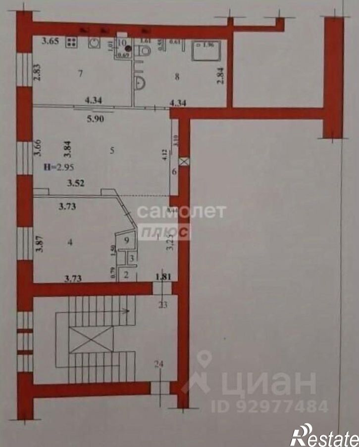 2-комн квартира ул Комсомольская, 10,  д. 10