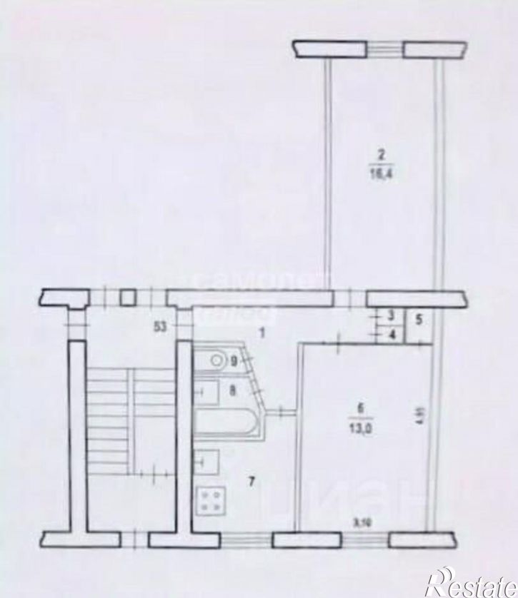 2-комн квартира улица Сулеймана Стальского, 14,  д. 14