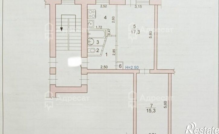 2-комн квартира ул 35-й Гвардейской, 15,  д. 15