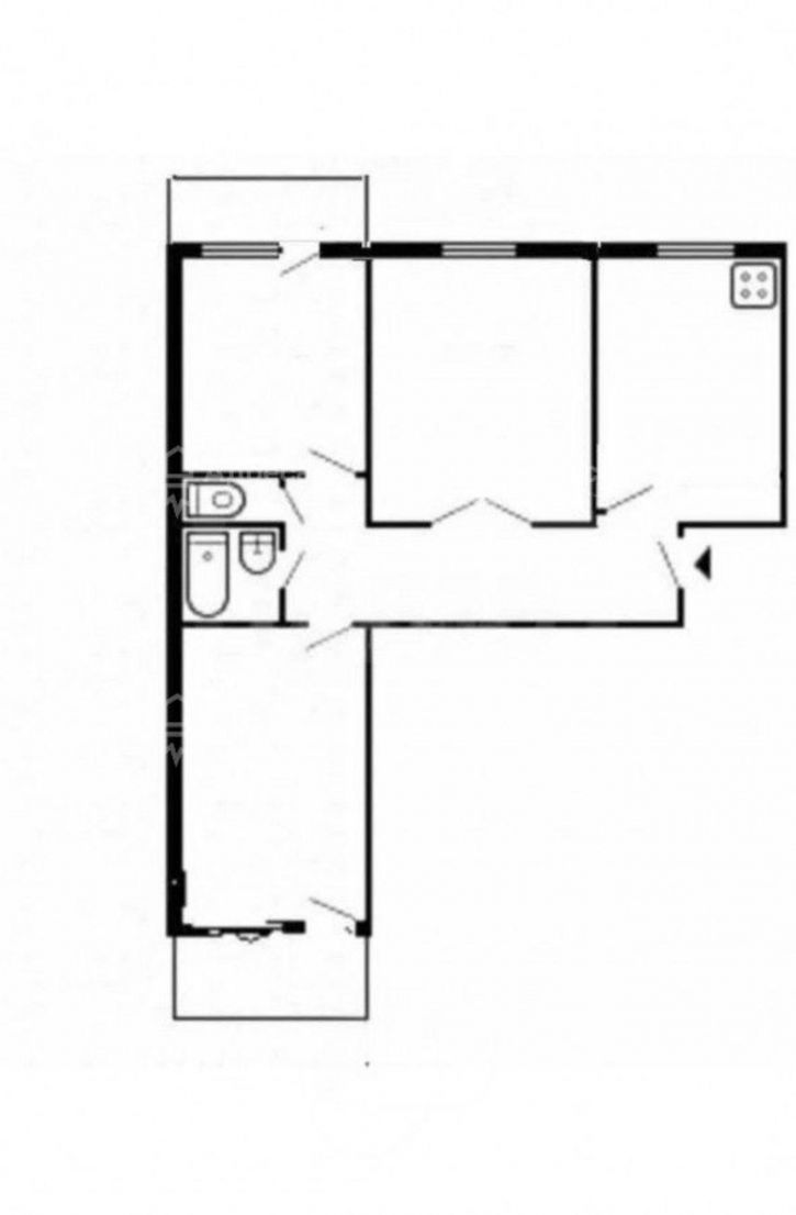 3-комн квартира ул. Репина,  д.3