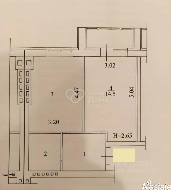 1-комн квартира улица Иссы Плиева, 2,  д. 2