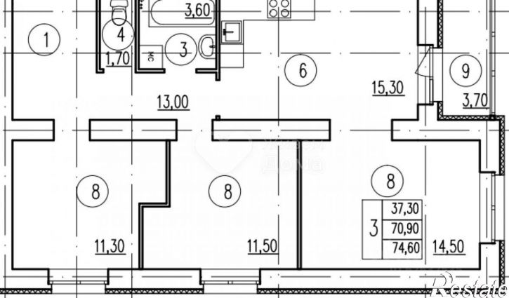 3-комн квартира Бурейская улица, 2Г,  д. 2Г