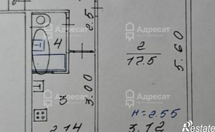 1-комн квартира улица Аренского, 2/1,  д. 2/1