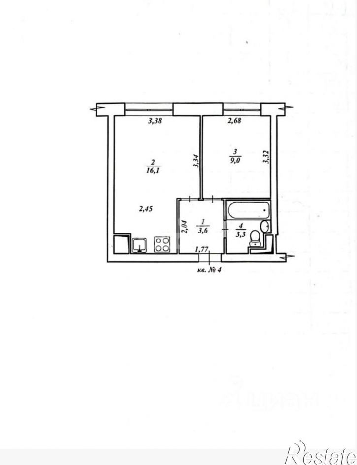 1-комн квартира улица 64-й Армии, 137А,  д. 137А