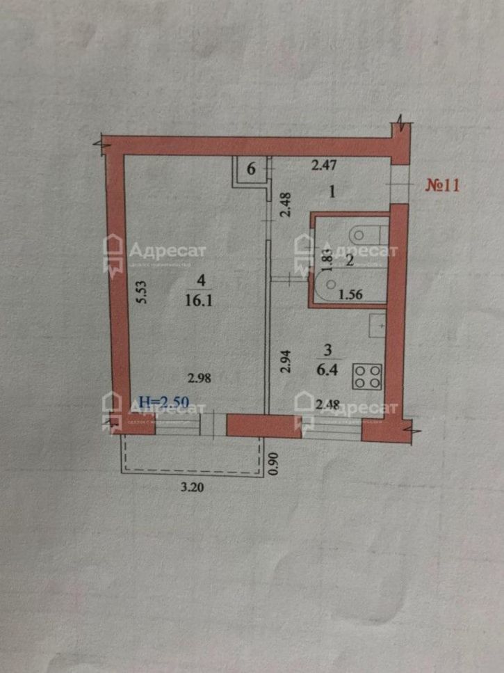 1-комн квартира ул. Новосибирская,  д.70